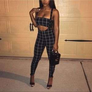 Two- piece Set Tube Top And Overall